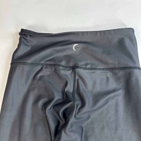 Zyia Active Black Faux Leather Light n Tight Leggings Womens 4 Workout Flaw - Picture 7 of 9